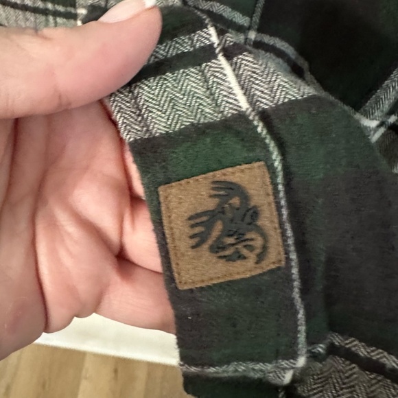 Legendary Whitetails Men’s Long Sleeve Green & Blue Plaid Button Up Sz XL GUC - Picture 5 of 7
